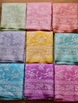 chikankari organza